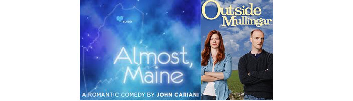 In  Outside Mullingar, a new play by Pulitzer Prize, Oscar, and Tony winner John Patrick Shanley (Doubt), Debra Messing and Brian F. O'Byrne explore romantic tension as awkward neighbors in rural Ireland. For tickets over $100, we found the production a little dull.  Almost, Maine offers similar warm and fuzzy feelings for less money ($55-$65) at The Gym at Judson Memorial Church in the West Village. This play is comprised of multiple vignettes about love in rural, wintery, Maine. It is funny, quirky, and much more intimate than the Valentine's that is awaiting crowds uptown. 