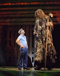 Norbert Leo Butz as Edward Bloom and Ryan Andes as Karl the Giant in Big Fish