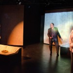 Vera Beren, Michael Tomlinson, and Catherine Porter in Concrete Temple Theatre’s Alone in Triptych. Photo: Stefan Hagen