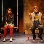 Sarah Stiles and Steven Boyer (L-R) in Hand to God. MCC Theater at the Lucille Lortel Theater. Photo: Joan Marcus