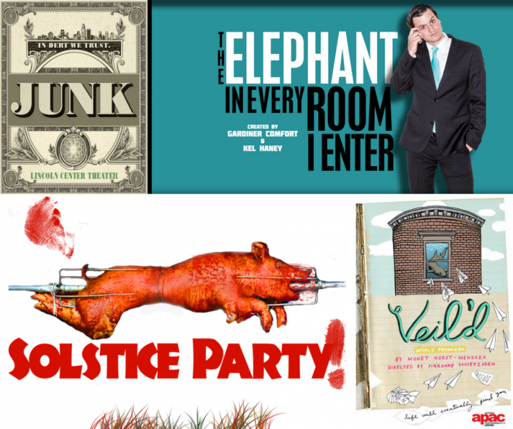 Junk, Solstice Party!, Veil'd, The Elephant in Every Room I Enter